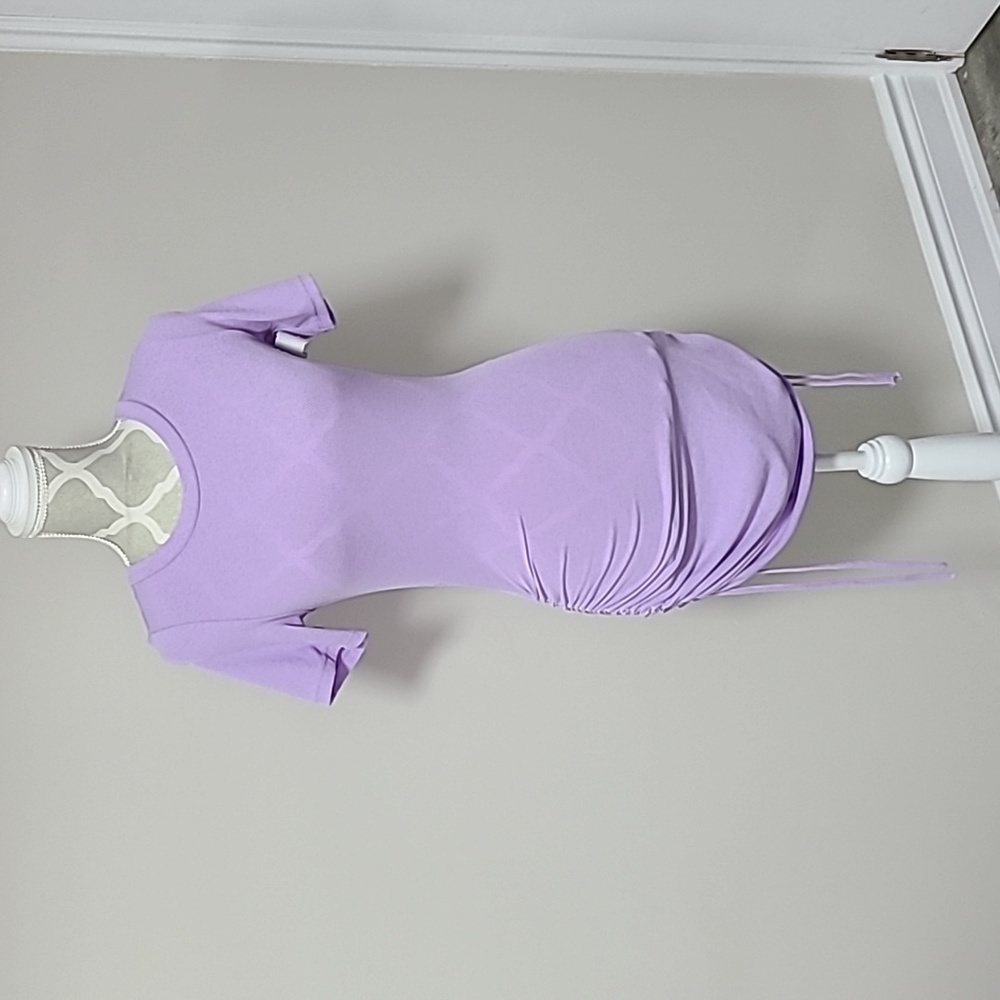 H&M Purple Drawstring Dress